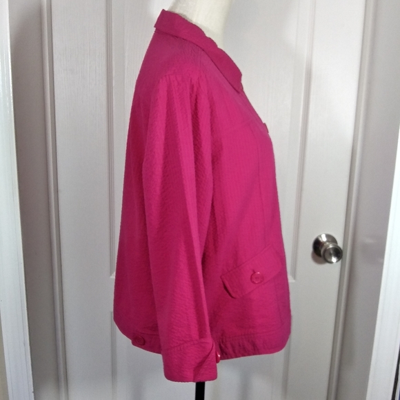 Christopher & Banks Hot Pink Lightweight Jacket XL - Picture 3 of 6